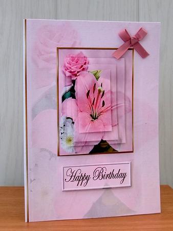 Pink Lily and Rose by Cynthia Berridge