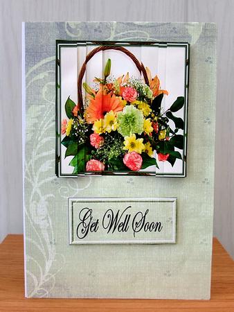 Flower Basket Stacker Card by Cynthia Berridge