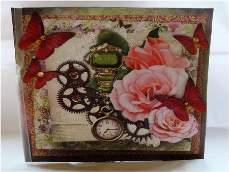 Time for Roses & Butterflies Card Topper & Decoupage by Cynthia Berridge