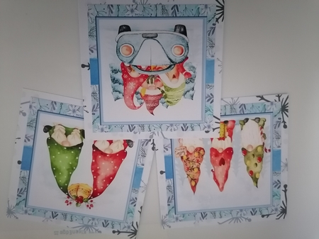 Festive Friends 7x7 Bumper Kit by D A Boscoe