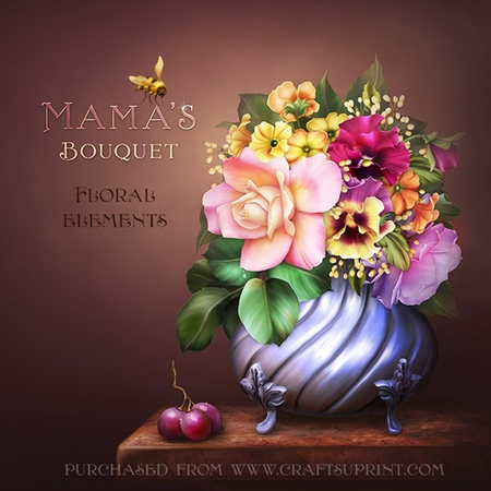 Mamas Bouquet I by Dana Sitarzewski