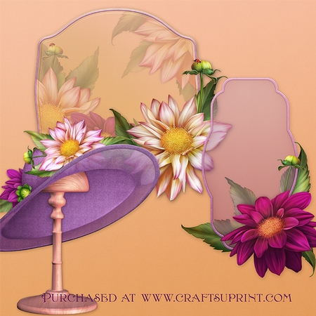 Dahlia Nouveau I by Dana Sitarzewski