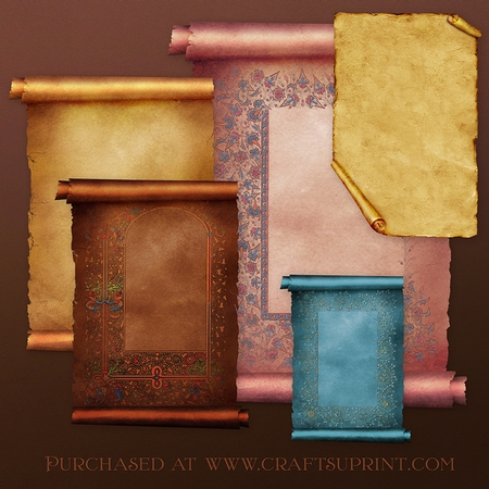 Parchment Scrolls by Dana Sitarzewski