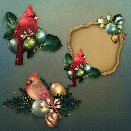 Holiday Cardinals by Dana Sitarzewski