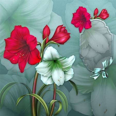 Holiday Amaryllis by Dana Sitarzewski