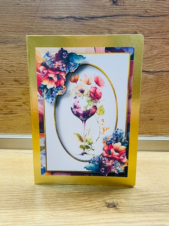 Wine Glass & Flowers Bumper Kit by Daniela Kalcheva