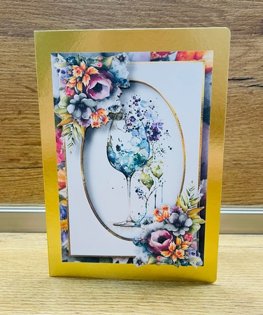 Wine Glass & Flowers Bumper Kit by Daniela Kalcheva