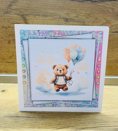 8X8 Mini Kit, Animals With Balloons by Daniela Kalcheva