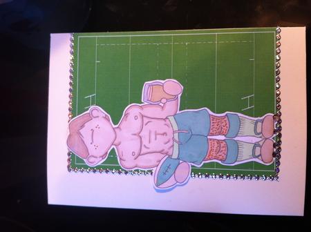Rugby Hunk Doodles Digital Stamp by Danielle McClintock