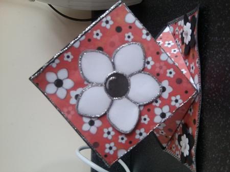 Daisy Dots Pop Up Spring Card in Red by Danielle Wright