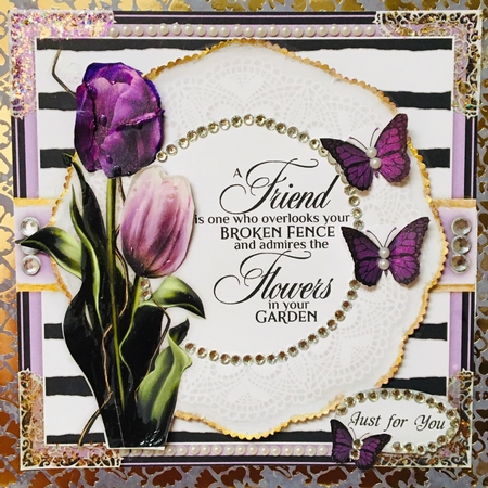 Friendship Tulips Mini Card Kit by Darlene Handorff