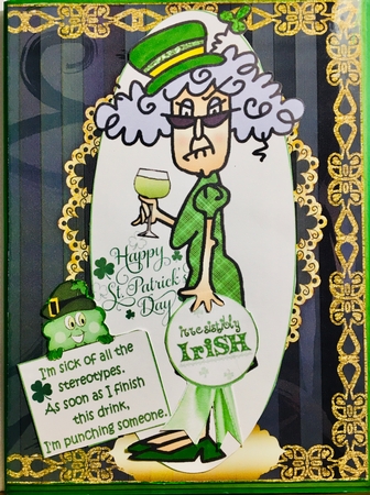 Stella irresistably irish quick card by Darlene Handorff
