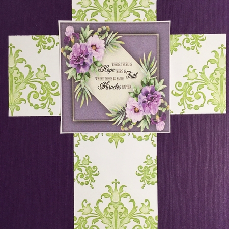 Beautiful Lilac Roses and quote, Friend by Darlene Handorff
