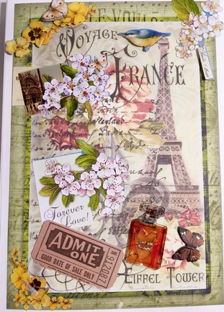 PARIS IN SPRING A5 TOPPERS by Darlene Handorff