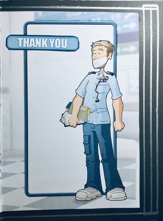 Thank You Male Nurse Dude Insert by Darlene Handorff