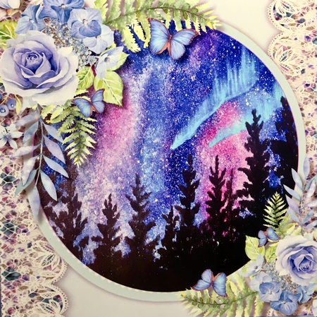 Blue Sky at  Night  by Darlene Handorff