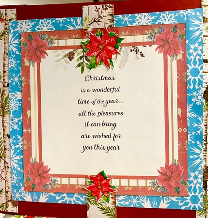 Christmas Reindeer Framed Topper by Darlene Handorff