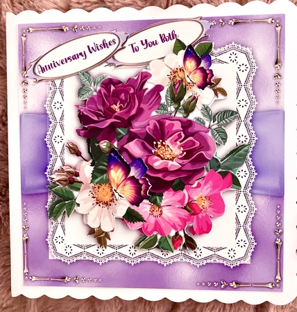 8x8 Mini Kit , Beautiful Lilac and White Roses by Darlene Handorff