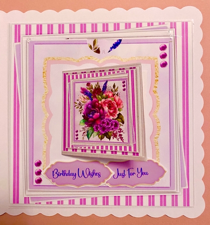 8x8 Mini Kit, Gorgeous Fuchsia and Lavender by Darlene Handorff
