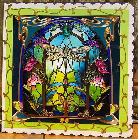 Stained Glass Dragonfly Bumper Kit by Darlene Handorff