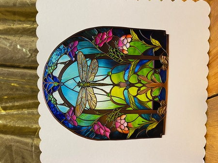 Stained Glass Dragonfly Bumper Kit by Darlene Handorff