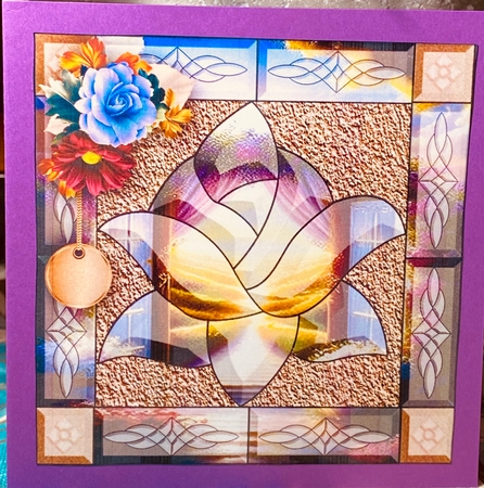 Rose Window 5x5 - 5 by Darlene Handorff