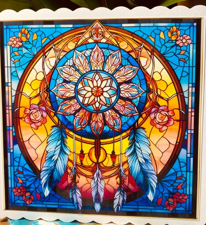 Dreamcatcher Stained Glass Multi Topper Kit by Darlene Handorff