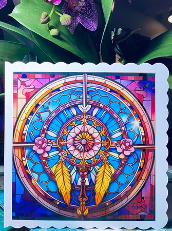 Dreamcatcher Stained Glass Multi Topper Kit by Darlene Handorff