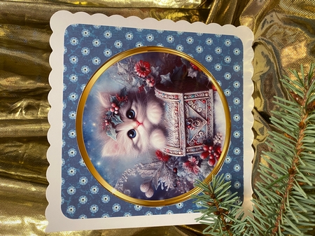 Christmas Kitten Mail by Darlene Handorff