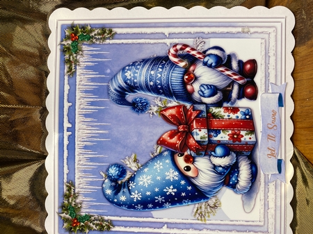 8x8 Mini Kit, Beautiful Blue Gnomes by Darlene Handorff