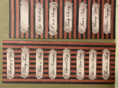 A 2nd Set of Metallic Everyday Mixed Greetings Text Plates by Darlene Handorff