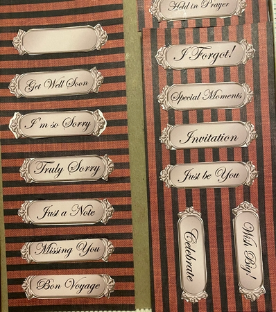 A 2nd Set of Metallic Everyday Mixed Greetings Text Plates by Darlene Handorff