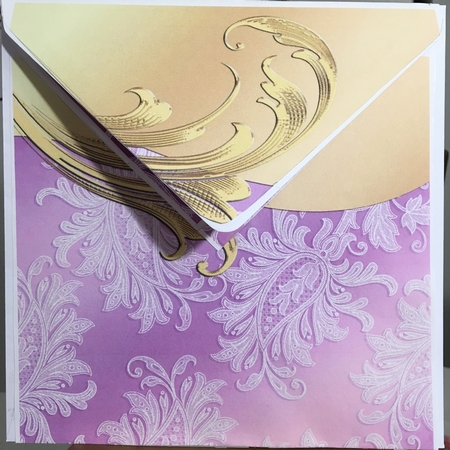 Lace Paisley & Gold Border Backgrounds by Darlene Handorff