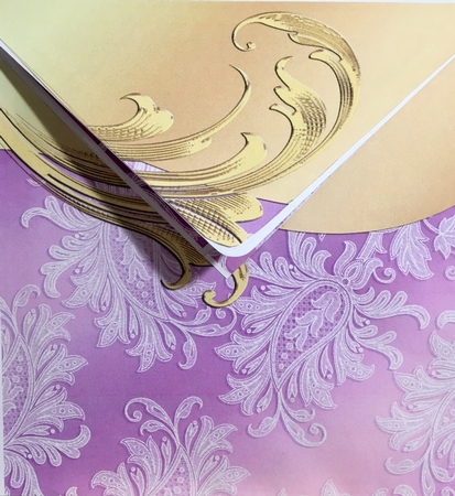 Lace Paisley & Gold Border Backgrounds by Darlene Handorff