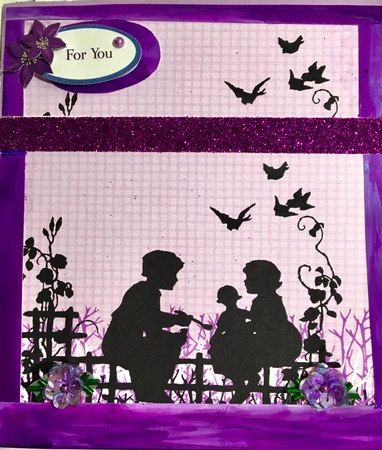 Silhouette Easel Card by Darlene Handorff