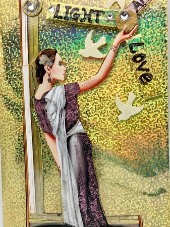 Art Deco Lady Pandore Black Topper by Darlene Handorff