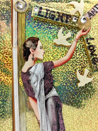 Art Deco Lady Pandore Black Topper by Darlene Handorff