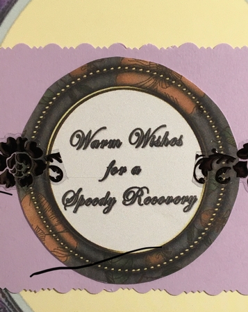 Silver Flora Col Get Well Soon Mix Sentiment Round Toppers by Darlene Handorff