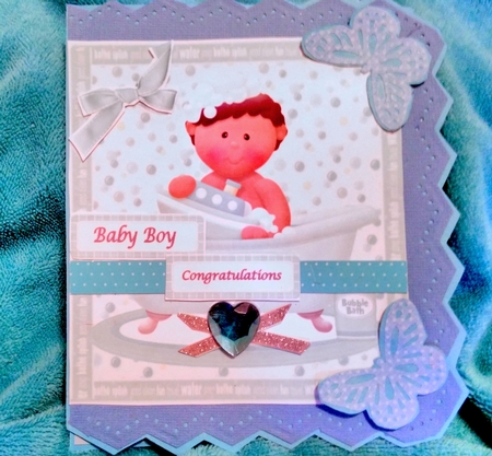 Cute Baby Boy & Baby Girl Ethnic Having a Bath Toppers by Darlene Handorff