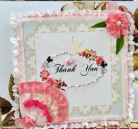 Birthday and Thank You Square Inserts Set 4 by Darlene Handorff