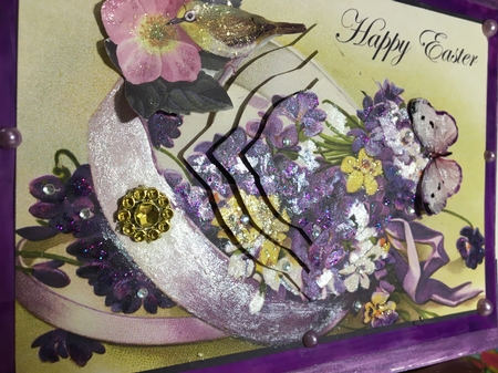 Vintage Easter Flowers Splendid Pyramid by Darlene Handorff