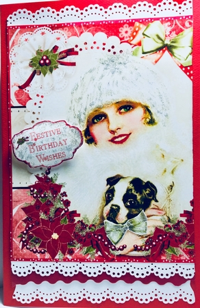 Vintage Christmas Lady Mini Kit by Darlene Handorff