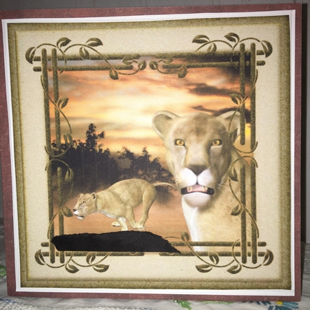 Lioness on Watch - Safari Collection by Darlene Handorff