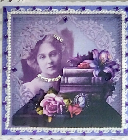 Books and Roses Layered Bookmark Card Mini-kit by Darlene Handorff
