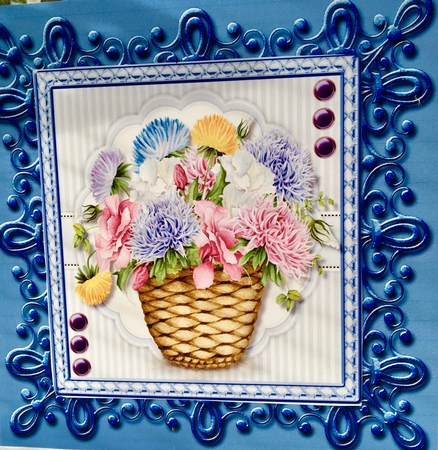 Beautiful Basket Of Asters  by Darlene Handorff