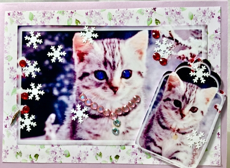 kitty Toppers with tags  by Darlene Handorff