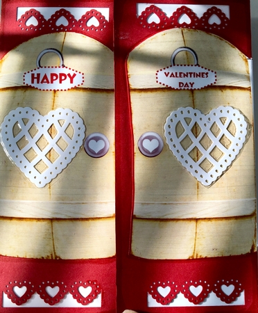 THROUGH THE GATES 6X6 VALENTINES LOVE IS ME YOU AND THE CAT/S 6 by Darlene Handorff
