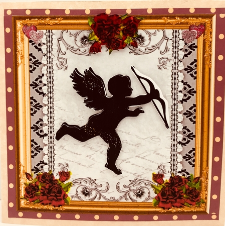 Cupids Arrow Decoupage Topper  by Darlene Handorff