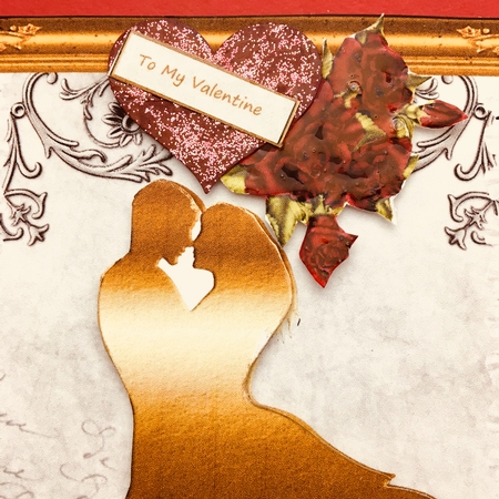 Anniversary Couple Decoupage Topper 4 by Darlene Handorff