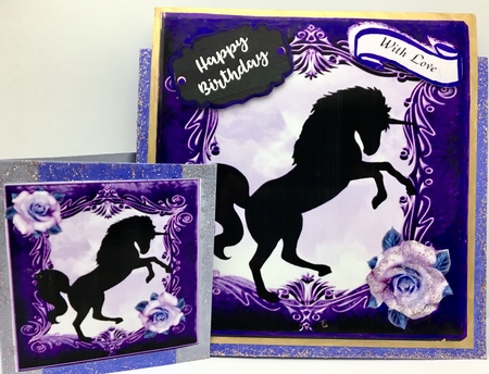 Unicorn Silhouette 1 by Darlene Handorff